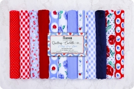 Quilting Cuddle&reg; Fat Quarter Pack Cottage Blue Bonnet