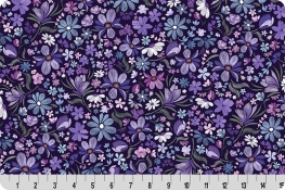 Whispering Blooms Mystical Quilting Cuddle&reg; Purple