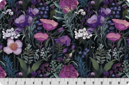 Whispering Blooms Secret Garden Quilting Cuddle&reg; Purple