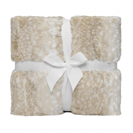 36" x 60" Luxe Cuddle&reg; Blanket Fawn Beige