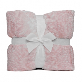 36" x 60" Luxe Cuddle&reg; Blanket Fawn Rosewater