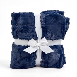 50" x 60" Luxe Cuddle&reg; Blanket Hide Navy