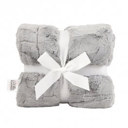 50" x 60" Luxe Cuddle&reg; Blanket Hide Silver