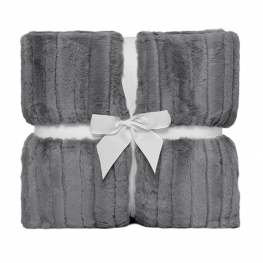 60" x 72" Luxe Cuddle&reg; Blanket Vienna Graphite