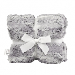 60" x 72" Luxe Cuddle&reg; Blanket Wild Rabbit Silver Lining