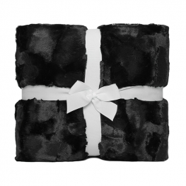 80" x 80" Luxe Cuddle&reg; Blanket Mirage 80 Black